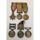 An interesting Six-medal group to G.Belcher Royal Munster Fusiliers, comprising QV India Medal
