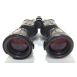 A pair of West German Zeiss T* 15 x 60 binoculars, serial no. 205306, with black rubber armoured