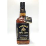 A bottle of the black label Jack Daniel's 'Japan' Master Distiller Tennessee Whiskey, released for a