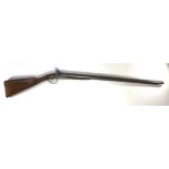 A 19th century 14-bore muzzle-loading percussion lock double-barrel shotgun by Durs Egg, with 30.