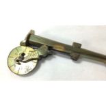 A late 18th/ early 19th century marine Eprouvette or Gunpowder Tester, with tapering octagonal brass