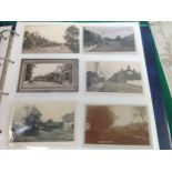 An album of standard sized postcards of Buckinghamshire, holding nearly 280 cards ' of which