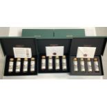 Seven boxed collectors sets of 4 x 90ml experimental Sipsmith gins (2 with bonus bottles)