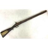 A 19th century Brunswick Percussion Rifle, 30-inch barrel, foresight and flip rear sight, .704