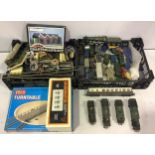 A collection of model railway items, models, track and controllers. Including Hornby OO Gauge GWR '