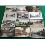 Around 32 postcards of Buckinghamshire ' all photographed - and 11 other cards (in very mixed