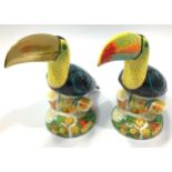 Two Royal Crown Derby paperweights, 'Golden Rio Toucan', limited edition number 47/67 and Rio