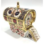 A Royal Crown Derby paperweight, 'Old Imari 1128 SGB Bow Top Wagon', exclusive to Goviers of