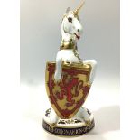 A Royal Crown Derby paperweight, The Queen's Beasts 'The Unicorn of Scotland', limited edition 45/