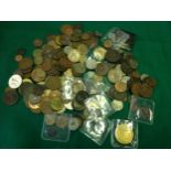 A quantity of mixed coins ' most of them shown in our six photos here. Photo 1 includes a selected