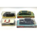 Four various Dinky Toys models including a deep blue Rolls Royce Phantom V No. 152, another in