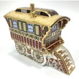 A Royal Crown Derby paperweight, 'Burton Wagon', a limited edition number 67/750, third in a
