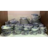 A large quantity of Spode pottery 'Bang Up 2886' pattern bowls, plates, graduated oval serving