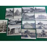 Approximately 155 old topographical postcards of places across Italy, including the 13 of Rome (