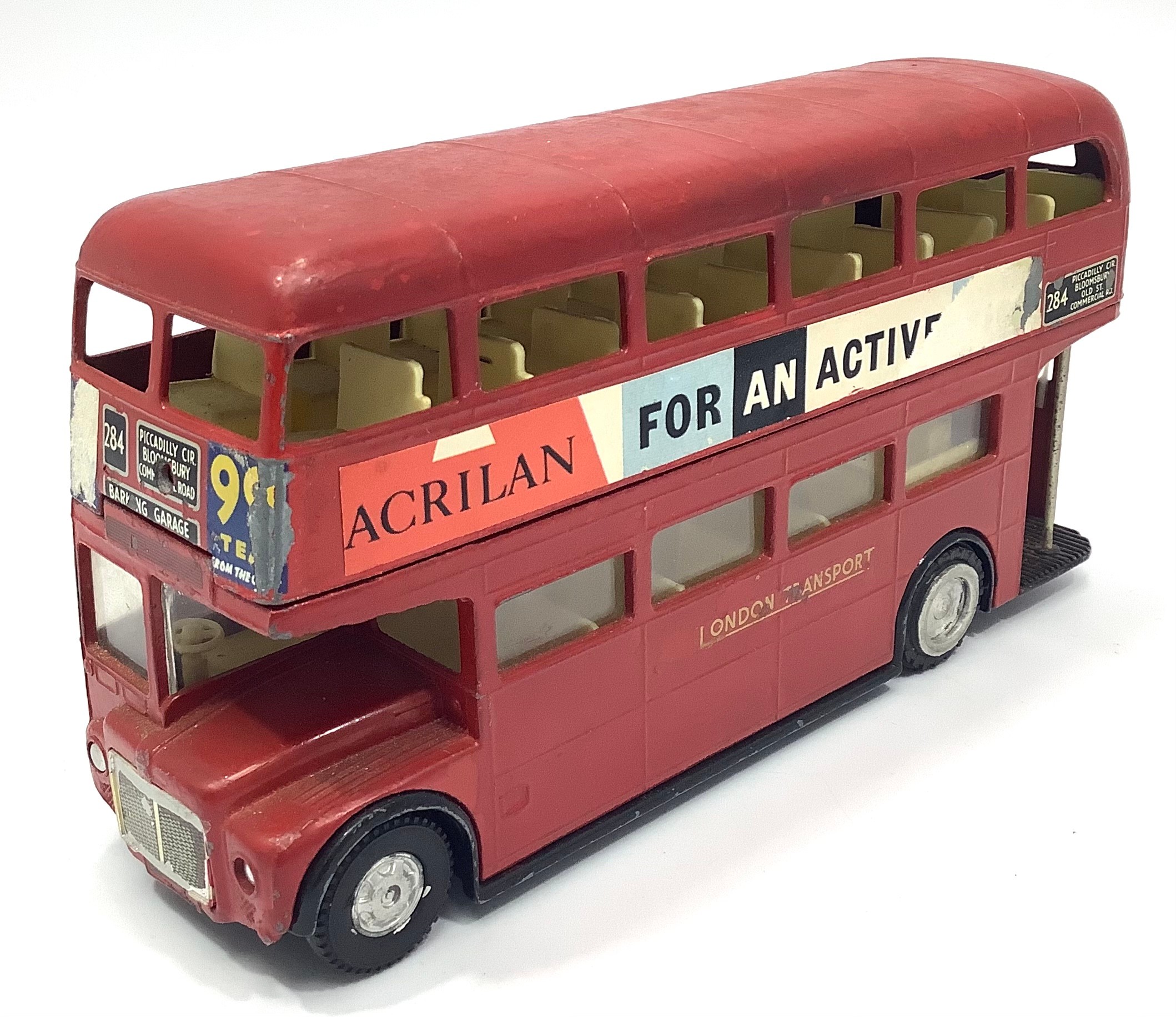 SPOT-ON models by Tri-ang 1:42 scale L.T. ROUTEMASTER BUS with replacement rear wheels, unboxed - Image 3 of 4