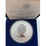 A Perth Mint 'Diana Princess of Wales' 30 Dollars large One Kilo Silver Coin, 99.9 Fine Silver,