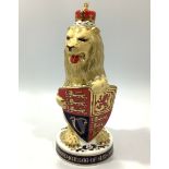 A Royal Crown Derby paperweight, The Queen's Beasts 'The Lion of England', limited edition 45/250,