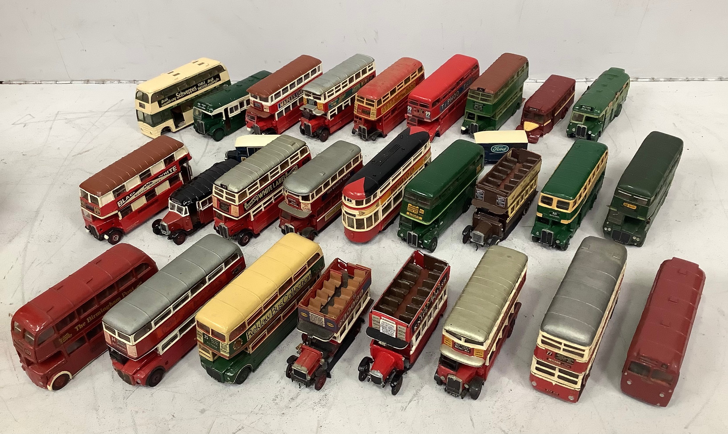 A collection of 57 unboxed buses, coaches and trams of varying condition from Varney and Pirate - Image 2 of 6