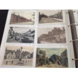 An album containing approximately 276 standard-size postcards - a few subject but mainly English