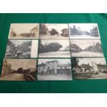 Nine postcards of Hailsham, Sussex, and five real photographic cards of Patcham, near Brighton,