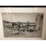 Stanley Anderson (1884-1966) 'Drypoint of Toledo', signed, etching, mounted, glazed and framed. 24 x