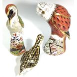 Three Royal Crown Derby paperweights, 'Newstead Woodpecker', limited edition 417/750, with