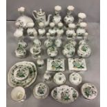 Crown Staffordshire fine bone China Kowloon pattern, comprising of Various size vases, coffee pot,