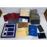 Eight various loose-mounted cigarette card albums, approximately 76 FDCs late 1960s inc !966 World