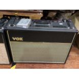 A contemporary Vox AC30CC2 2 x 12' combo amplifier, serial no. C2AC017904, with kettle lead and