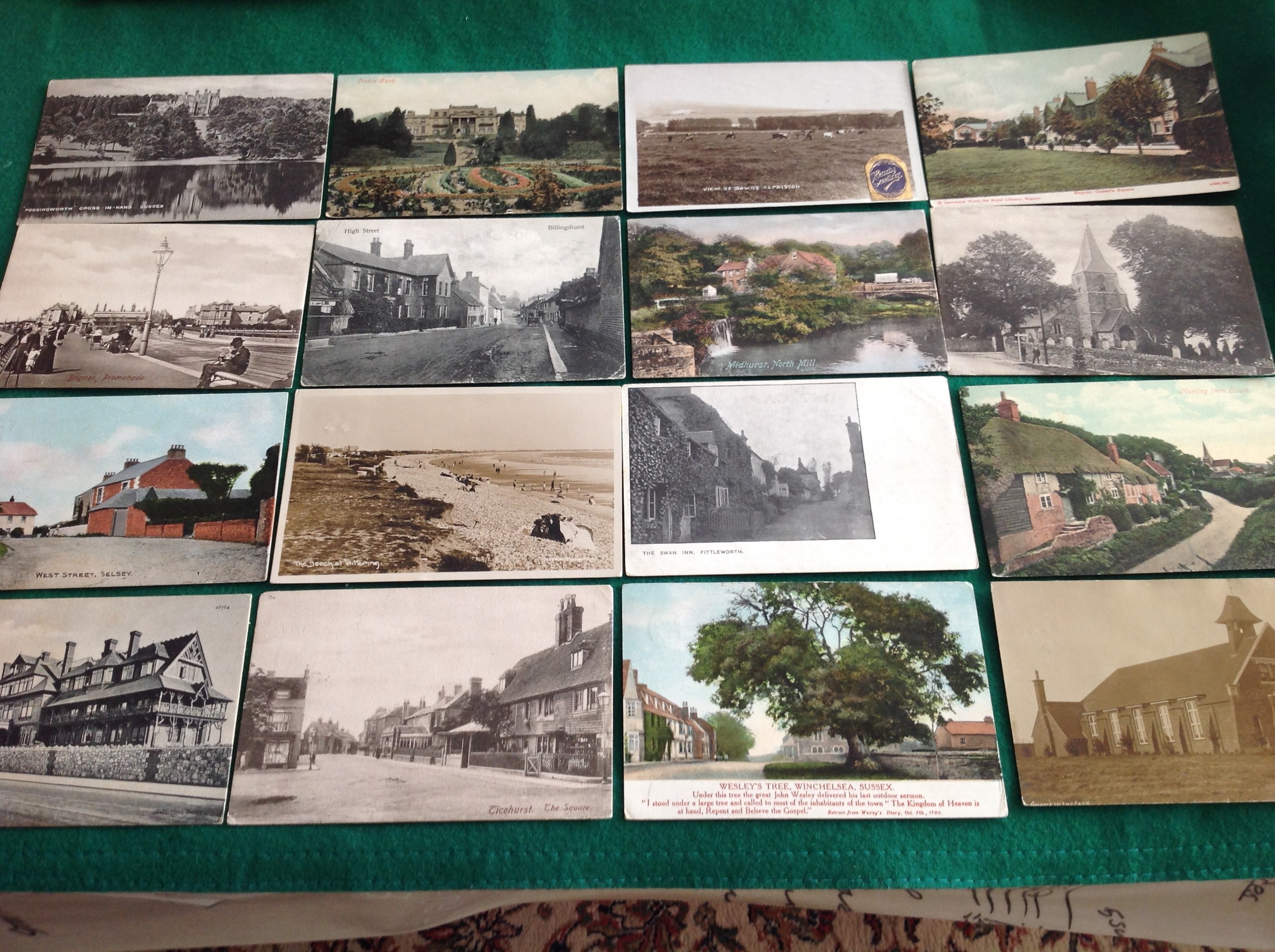 Approximately 26 standard size super Sussex postcards - ALL of post offices - plus around 50 other - Bild 4 aus 5