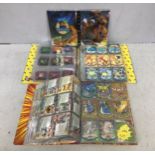 A complete 3 series set of Pokemon Topps Trading Cards, all in foil texture including movie editions