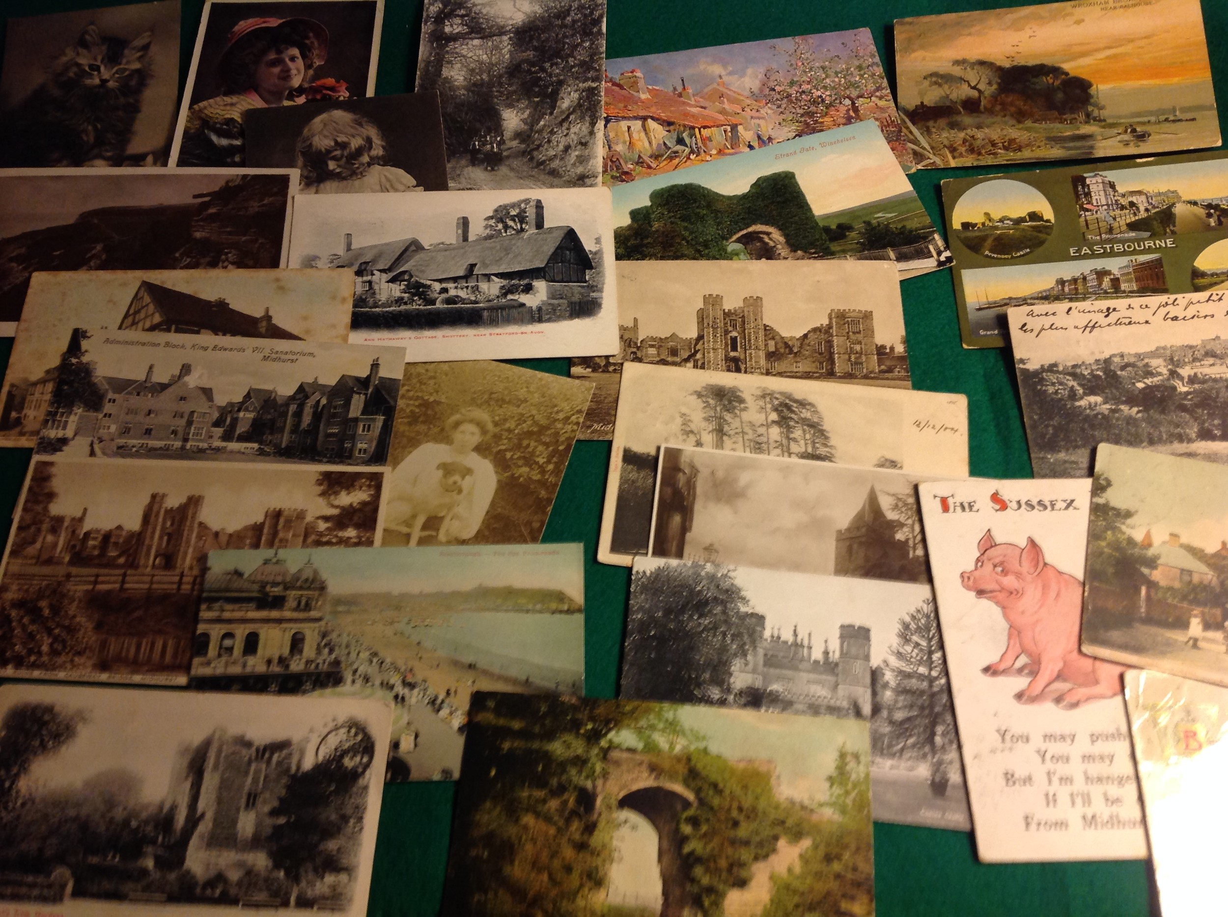 Sussex postal history with some interesting local history cards sent by traders to the owners of a - Bild 2 aus 5