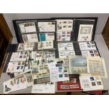 Over 250 First Day Covers from the 1960's to 2000's together with a US strips of stamps including