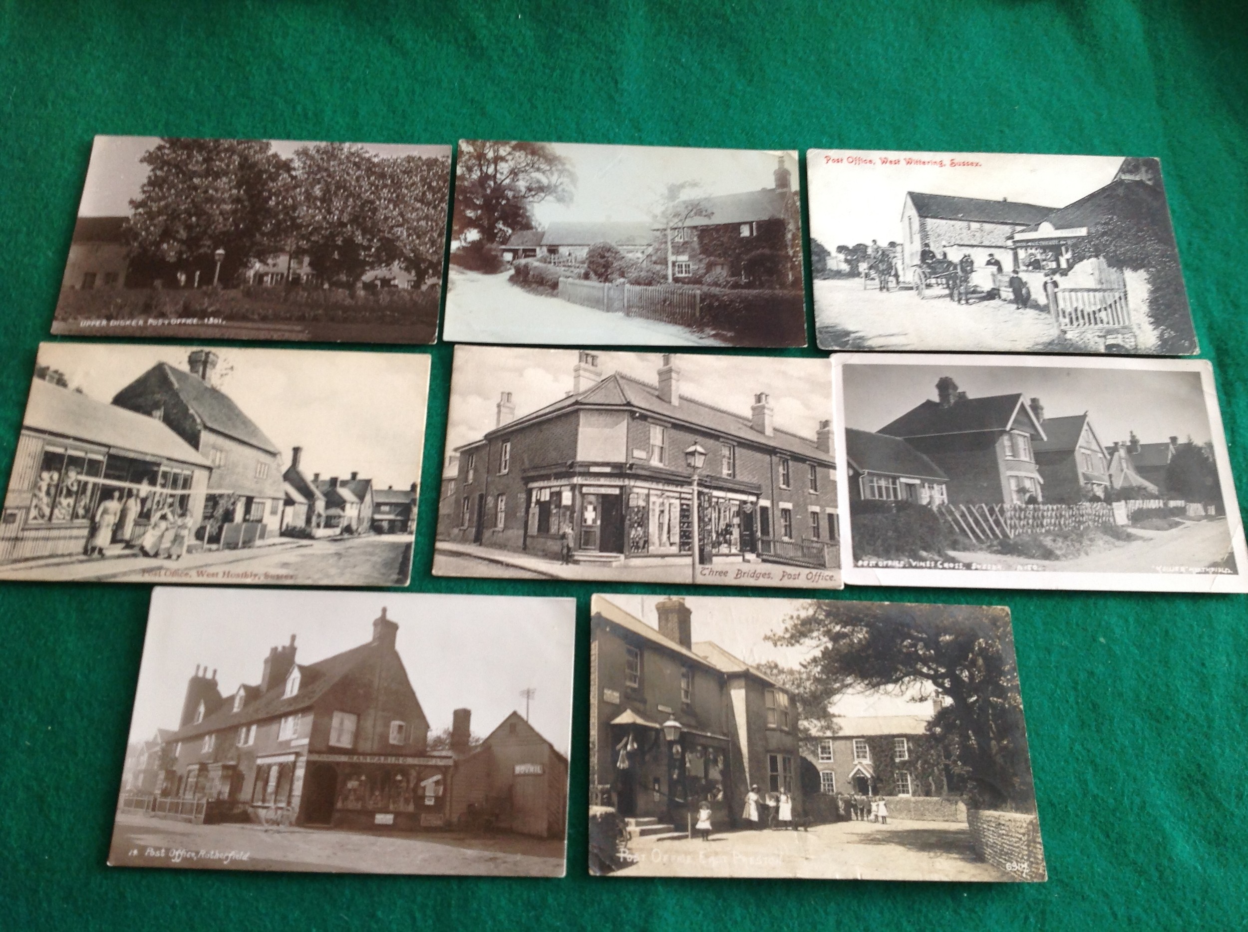 Approximately 26 standard size super Sussex postcards - ALL of post offices - plus around 50 other - Bild 3 aus 5