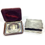 A silver cigarette case by Levi & Salaman of rectangular serpentine form, hallmarked Birmingham,