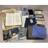 A good collection of Concorde ephemera including three boxed pens all by A. T. Cross specially