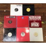 An assorted mix of 45 12' vinyl mixes in good to worn condition including titles such as; Louis Bell