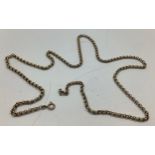 A 9ct gold Belcher link necklace chain, 26 inch, 11.1g
