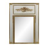 Directoire-Style Parcel-Gilt Trumeau Mirror