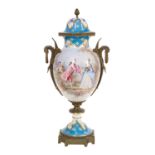 French Bronze-Mounted Porcelain Urn