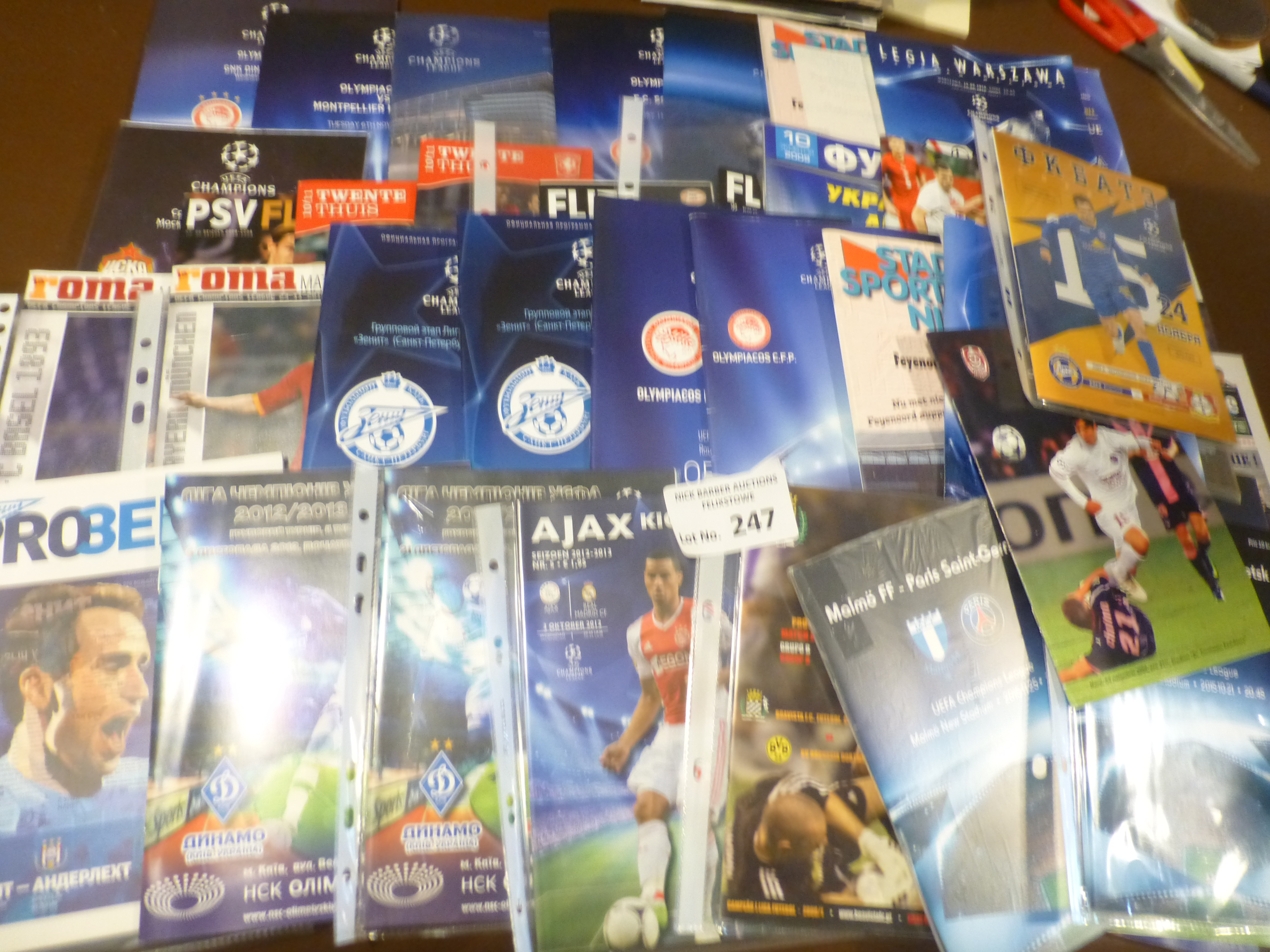 Football : European Club competition programmes - - Image 2 of 3