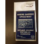 Speedway : Edinburgh (Marine Gardens) v Colonials