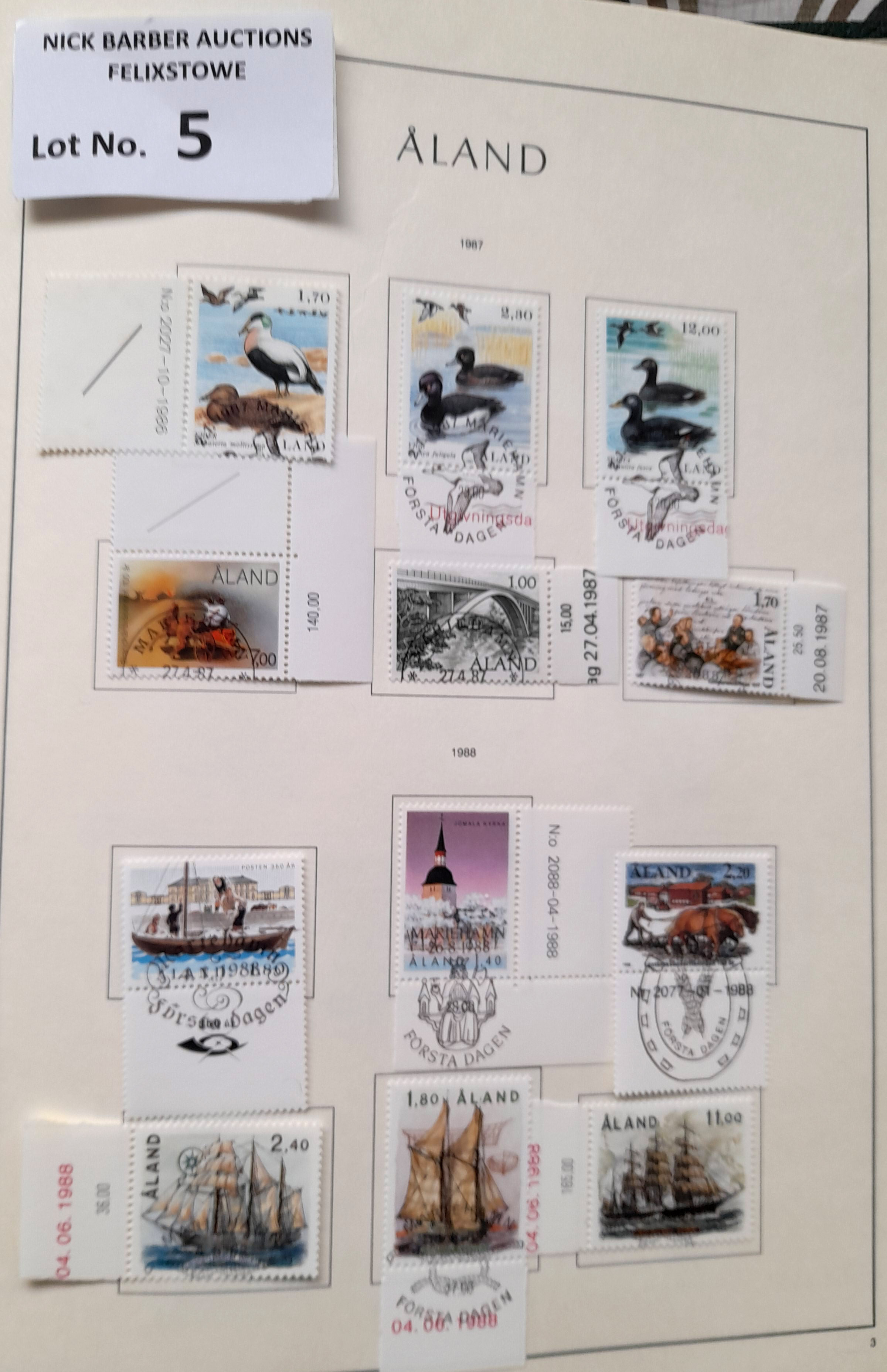 Stamps : Aland mint & used in Lighthouse Printed a - Image 3 of 3