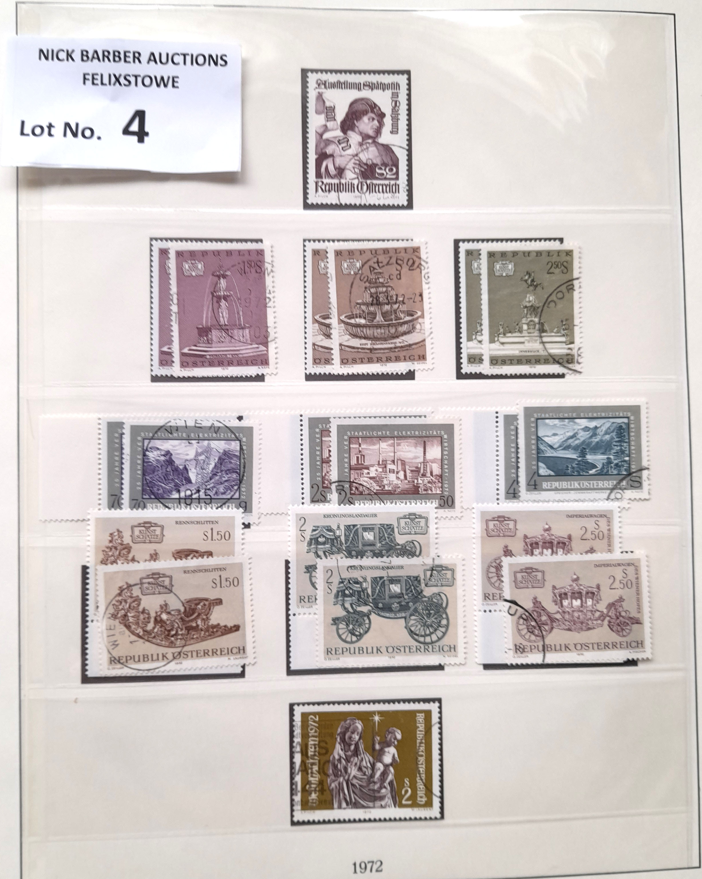 Stamps : Austria - In Lindner Album 1968 to 1981 i - Image 5 of 6