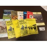 Horse Racing : 34 racecards 1970's/80's containing