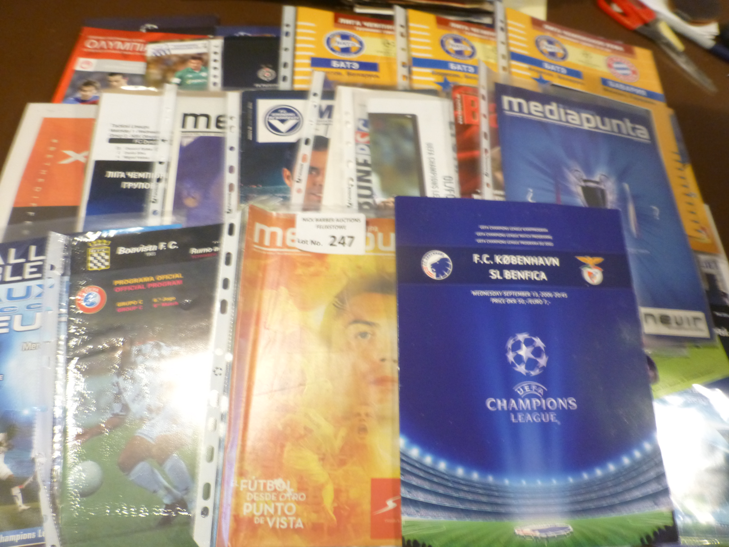 Football : European Club competition programmes - - Image 3 of 3