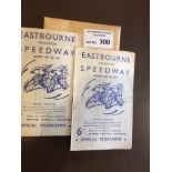 Speedway : Eastbourne (2) programmes v Plymouth 05
