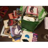 Records : Large bag of unsorted 45's 250+ - good n