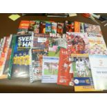 Football : Wales home/away modern intl programmes