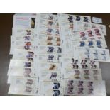Stamps : GB Olympic sheetlets mint of stamps x 6 x
